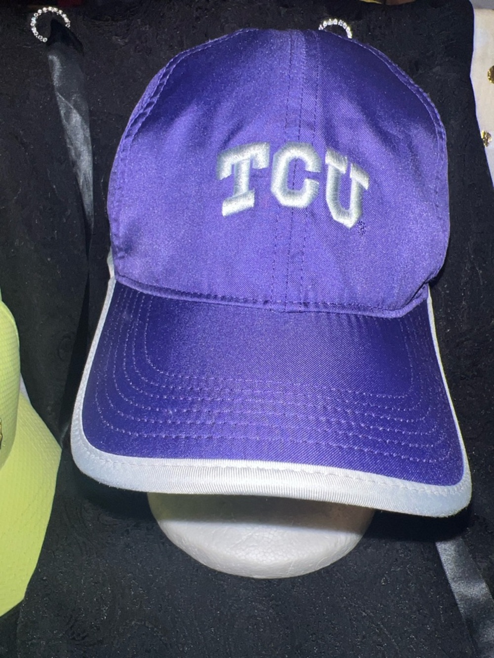 TCU Purple Baseball Cap with White Trim